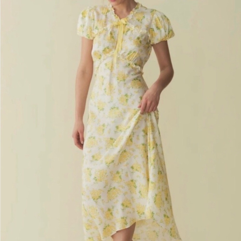 Doen Orianna silk floral dress